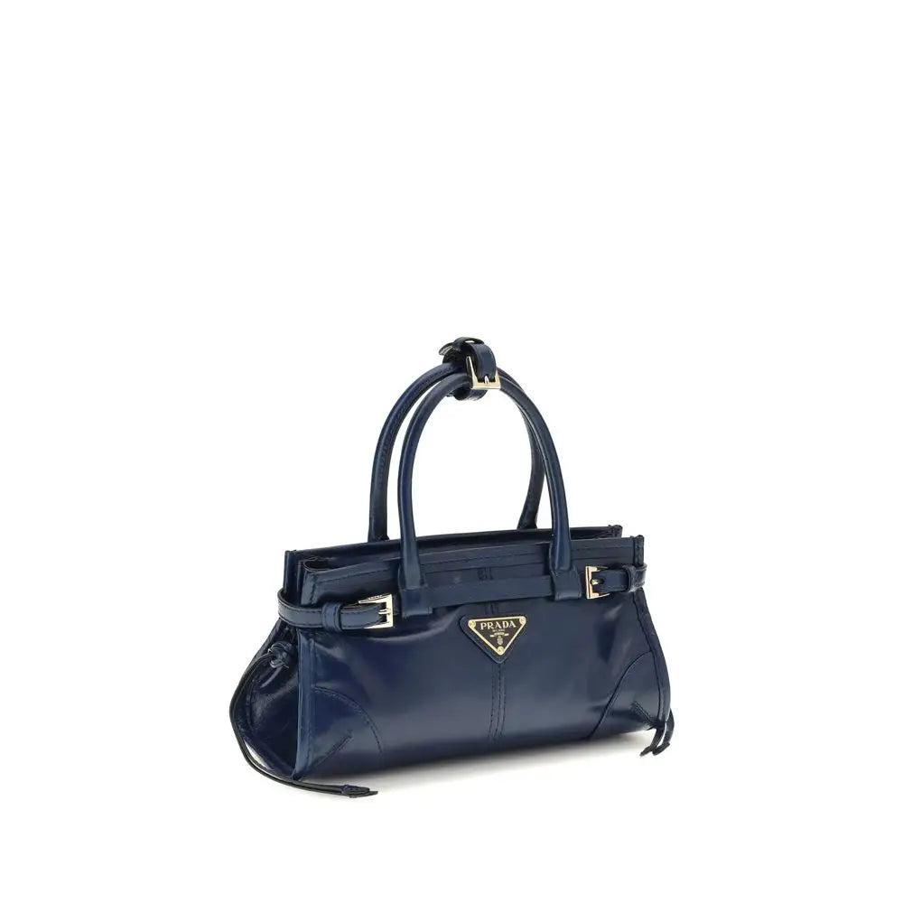 Prada Handtasche aus blauem Kalbsleder Bos Taurus