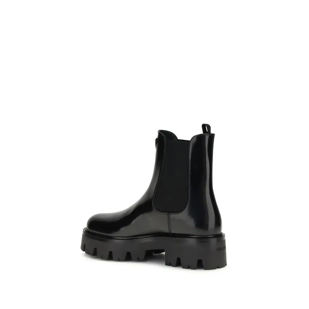 Prada Schwarze Gummistiefeletten - EU40/US10