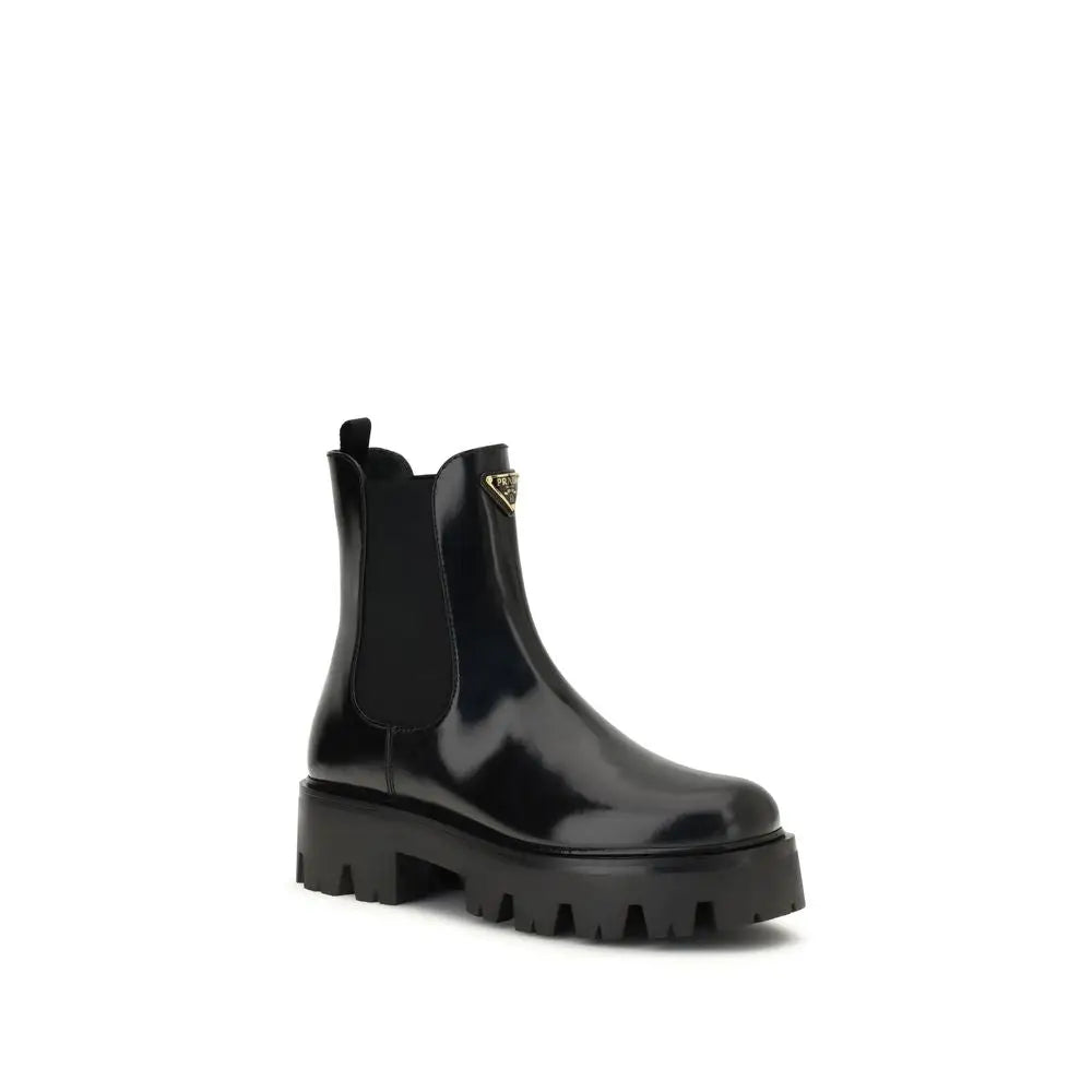 Prada Schwarze Gummistiefeletten - EU40/US10