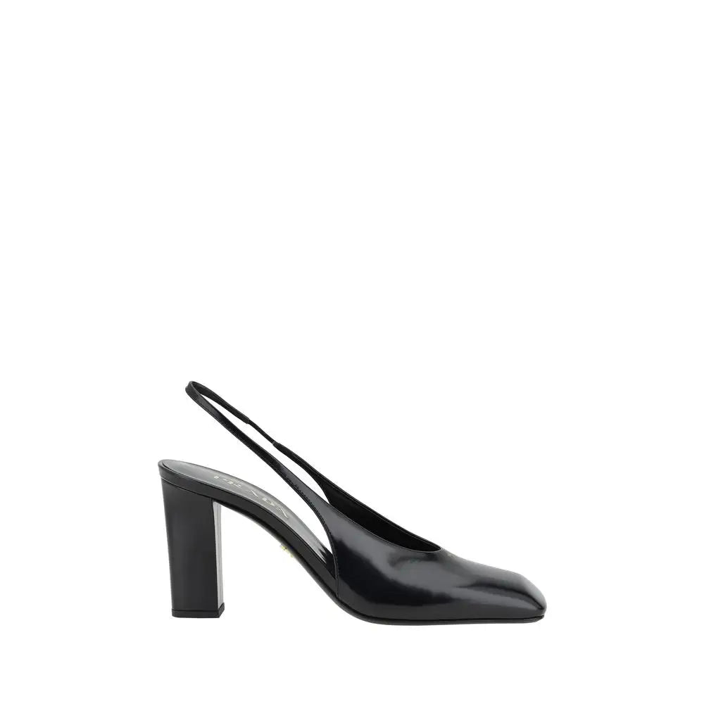 Prada Schwarze Kalbsleder Pumps - EU37.5/US7.5