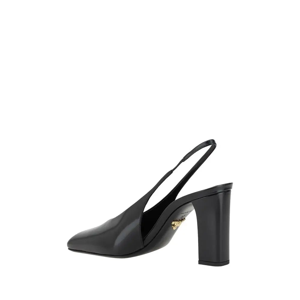 Prada Schwarze Kalbsleder Pumps - EU37.5/US7.5