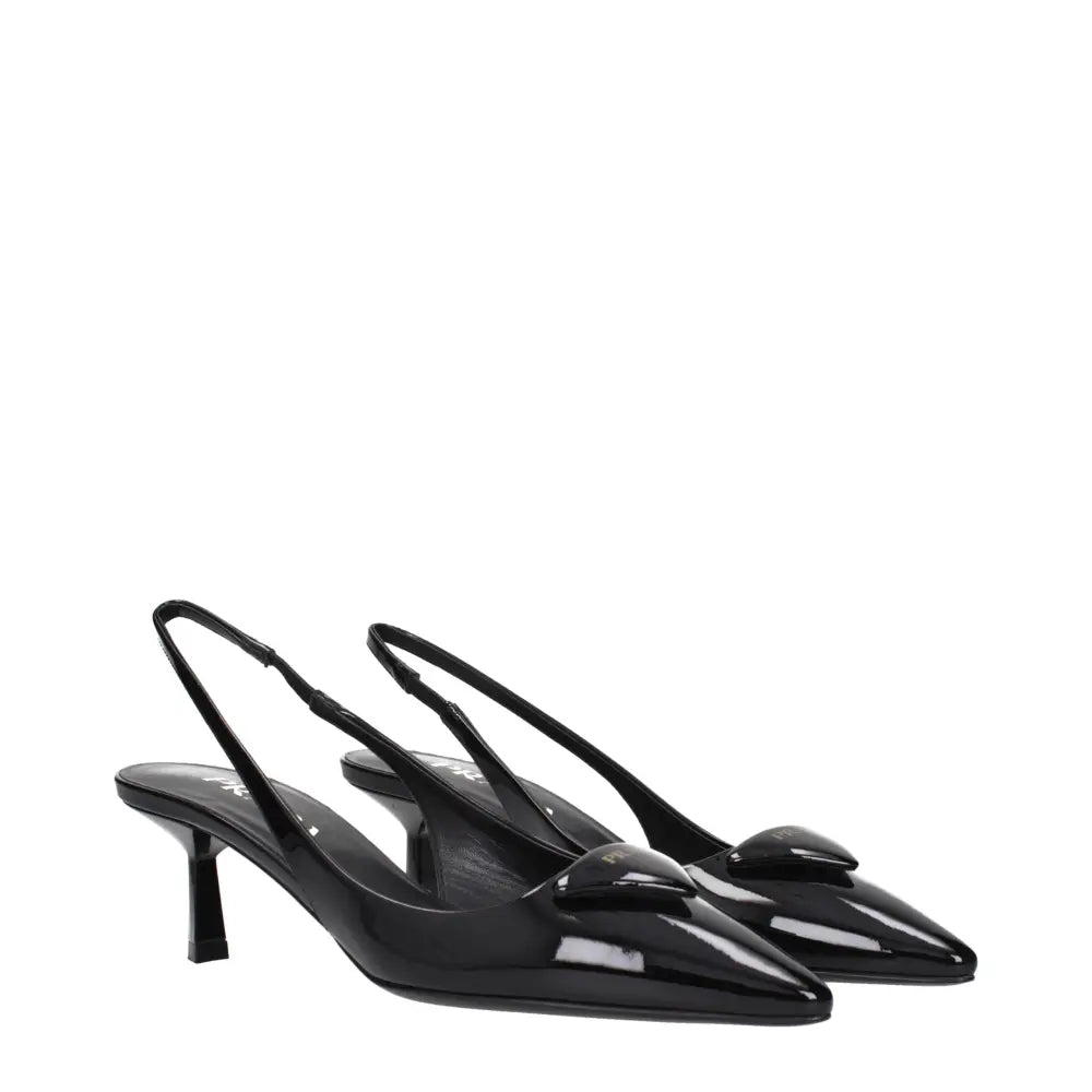 Prada Schwarze Leder-Pumps mit mittlerem Absatz - EU35.5/US5.5