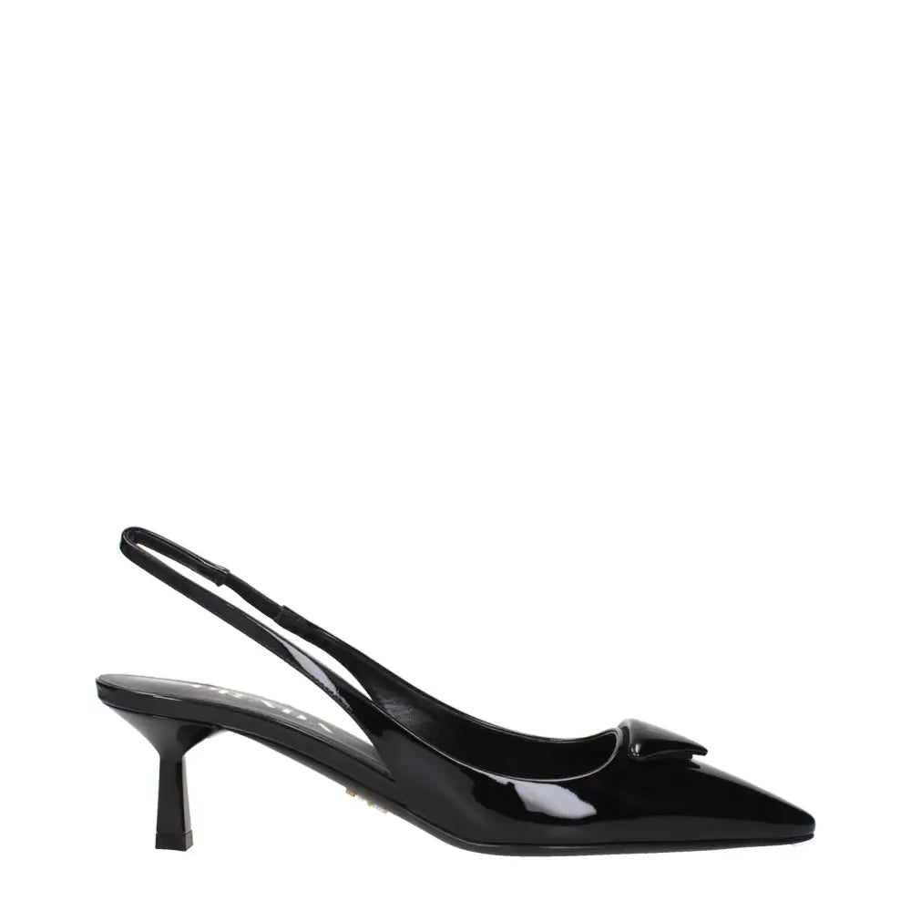 Prada Schwarze Leder-Pumps mit mittlerem Absatz - EU35.5/US5.5