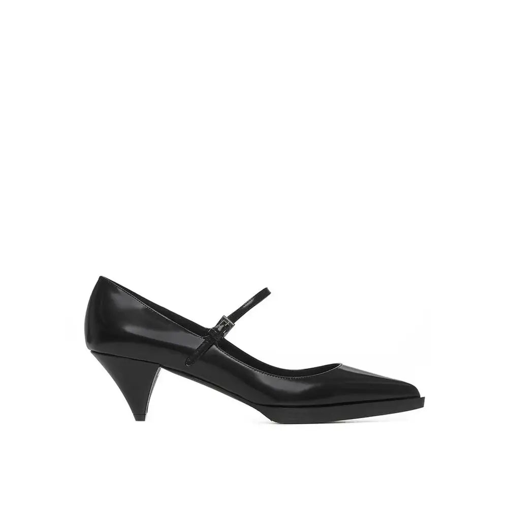 Prada Schwarze Pumps aus Kalbsleder mit mittlerem Absatz - EU35/US5