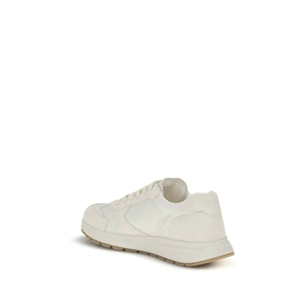 Prada Sneaker aus recyceltem Polyamid in Creme
