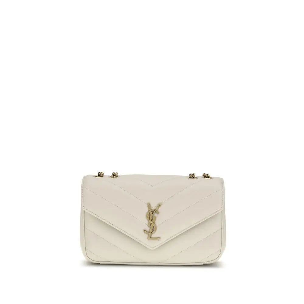 Saint Laurent Beige Lamm Ovis Aries Aries Schultertasche