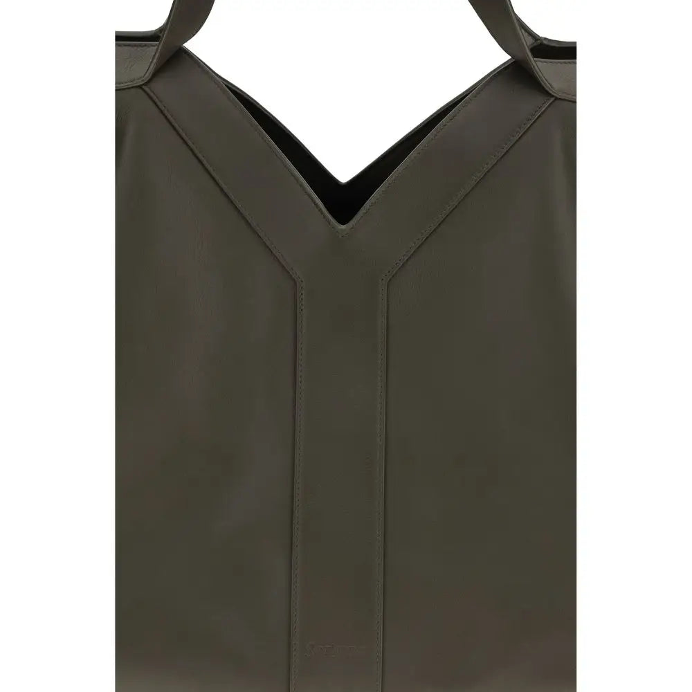 Saint Laurent Bicolor Calf Leather Bos Taurus Schultertasche