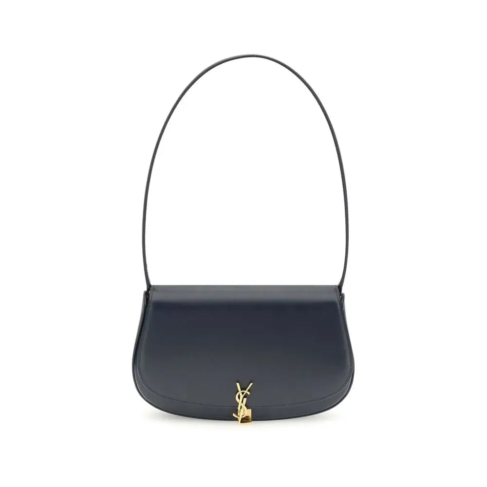 Saint Laurent Blaue Kalbshaut Bos Taurus Schultertasche