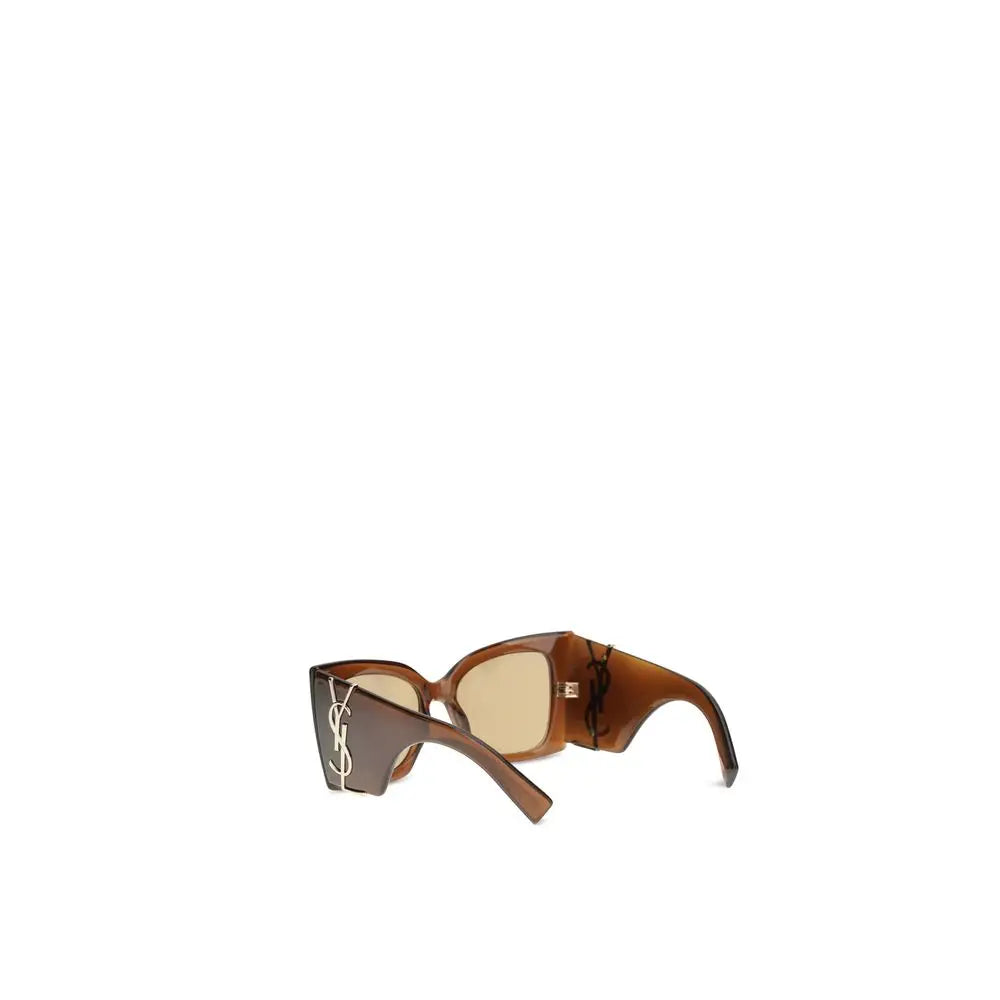 Saint Laurent Braune Nylon-Sonnenbrille