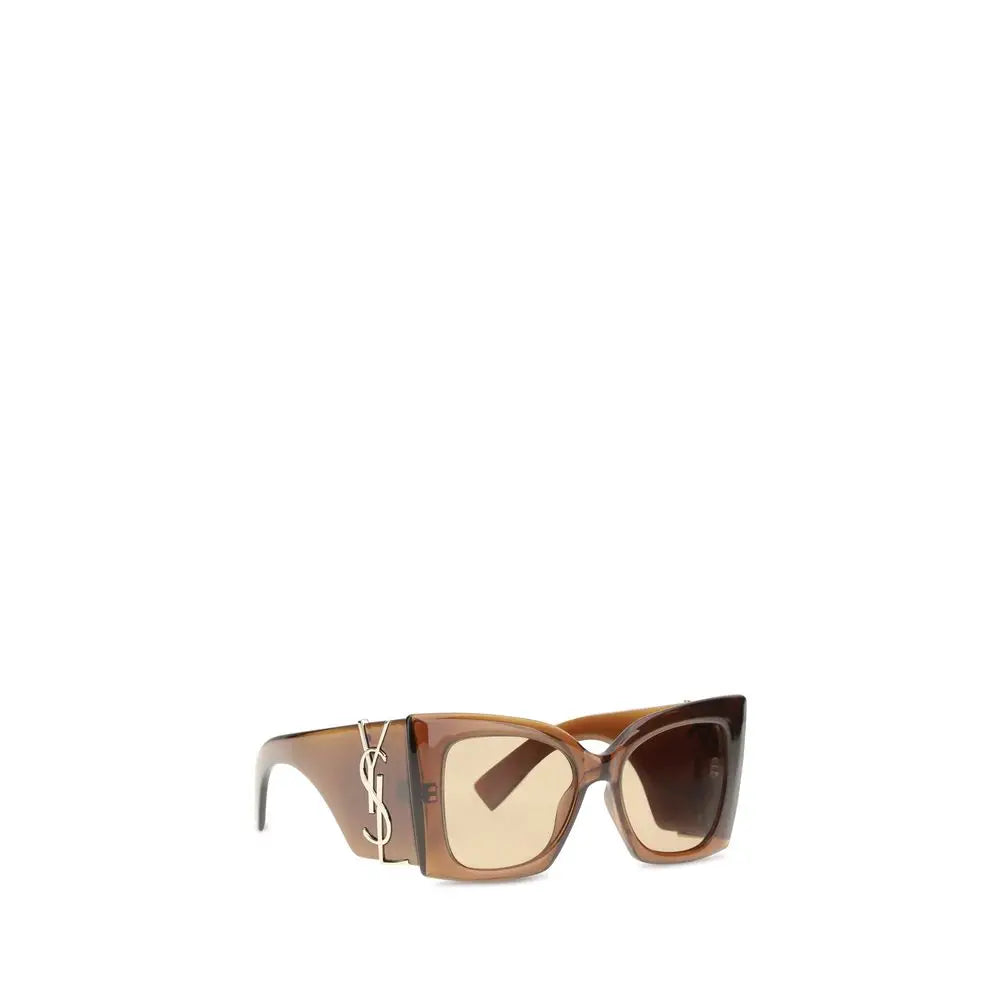 Saint Laurent Braune Nylon-Sonnenbrille