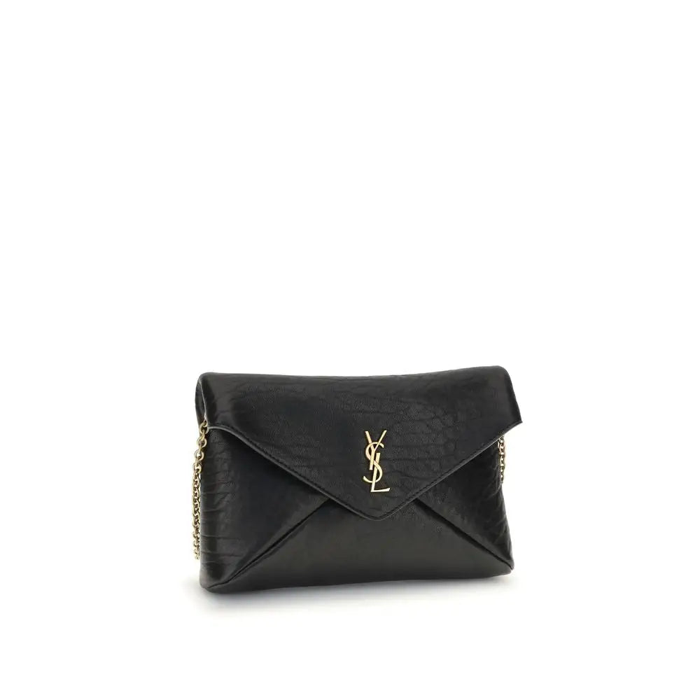 Saint Laurent Clutch-Tasche mit Cassandre-Kette