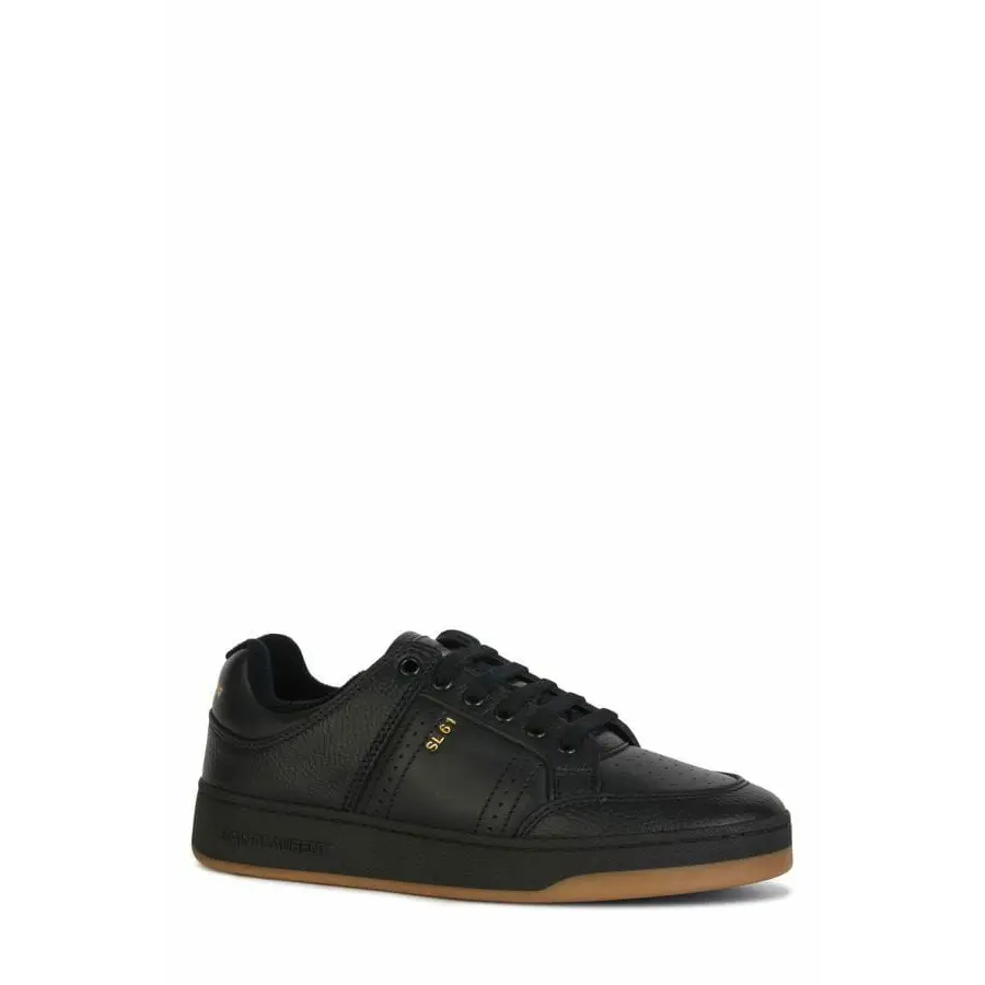 Saint Laurent Elegante schwarze Low-Top-Ledersneakers - EU41/US8