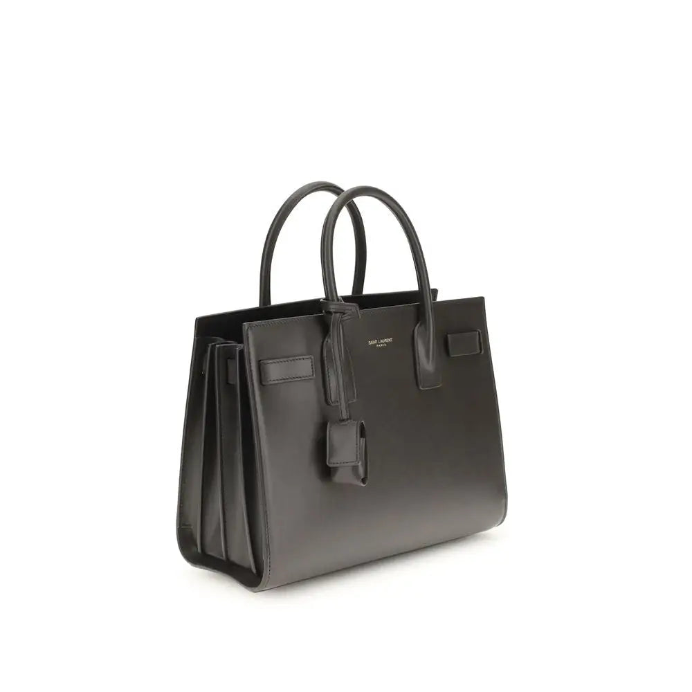 Saint Laurent Graue Kalbshaut Bos Taurus Schultertasche