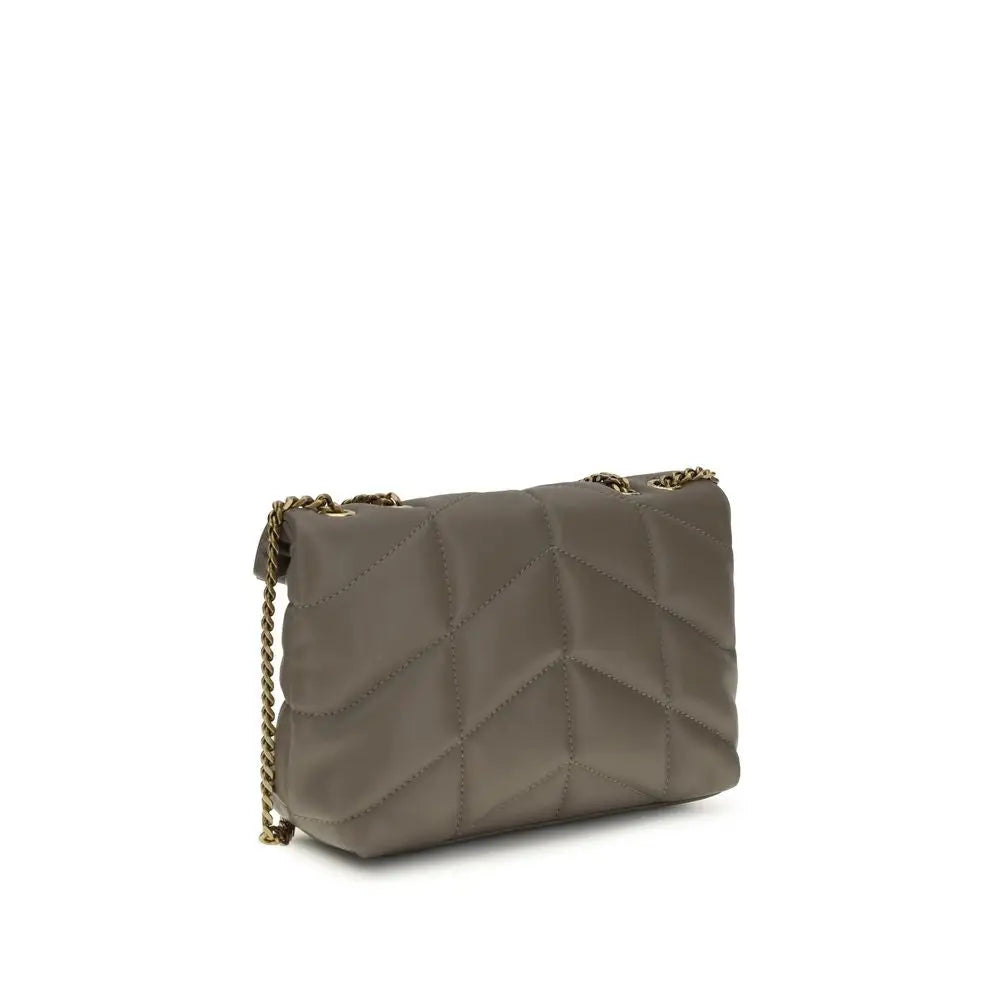 Saint Laurent Graue Lammleder Schultertasche Ovis Aries Aries