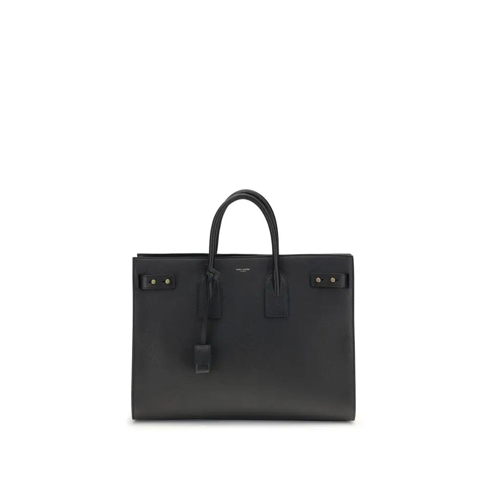 Saint Laurent Handtasche aus schwarzem Kalbsleder Bos Taurus