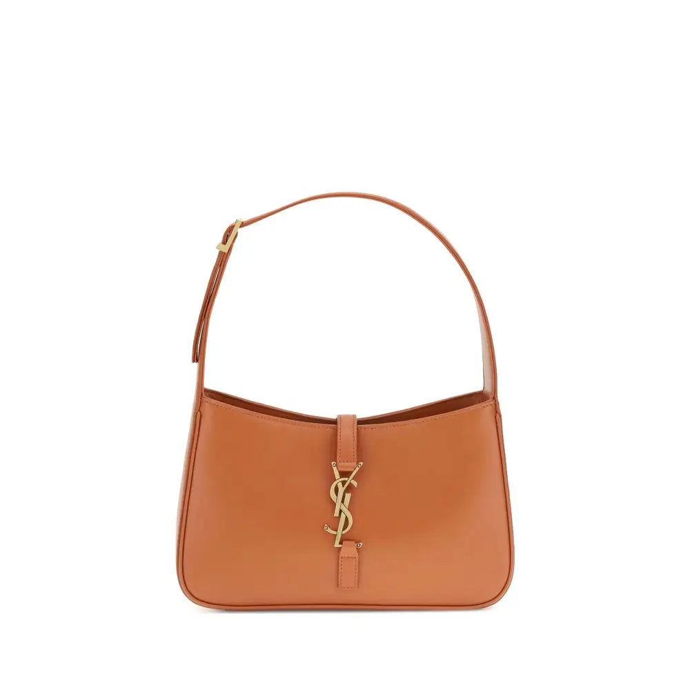 Saint Laurent Orangefarbene Kalbshaut Bos Taurus Schultertasche