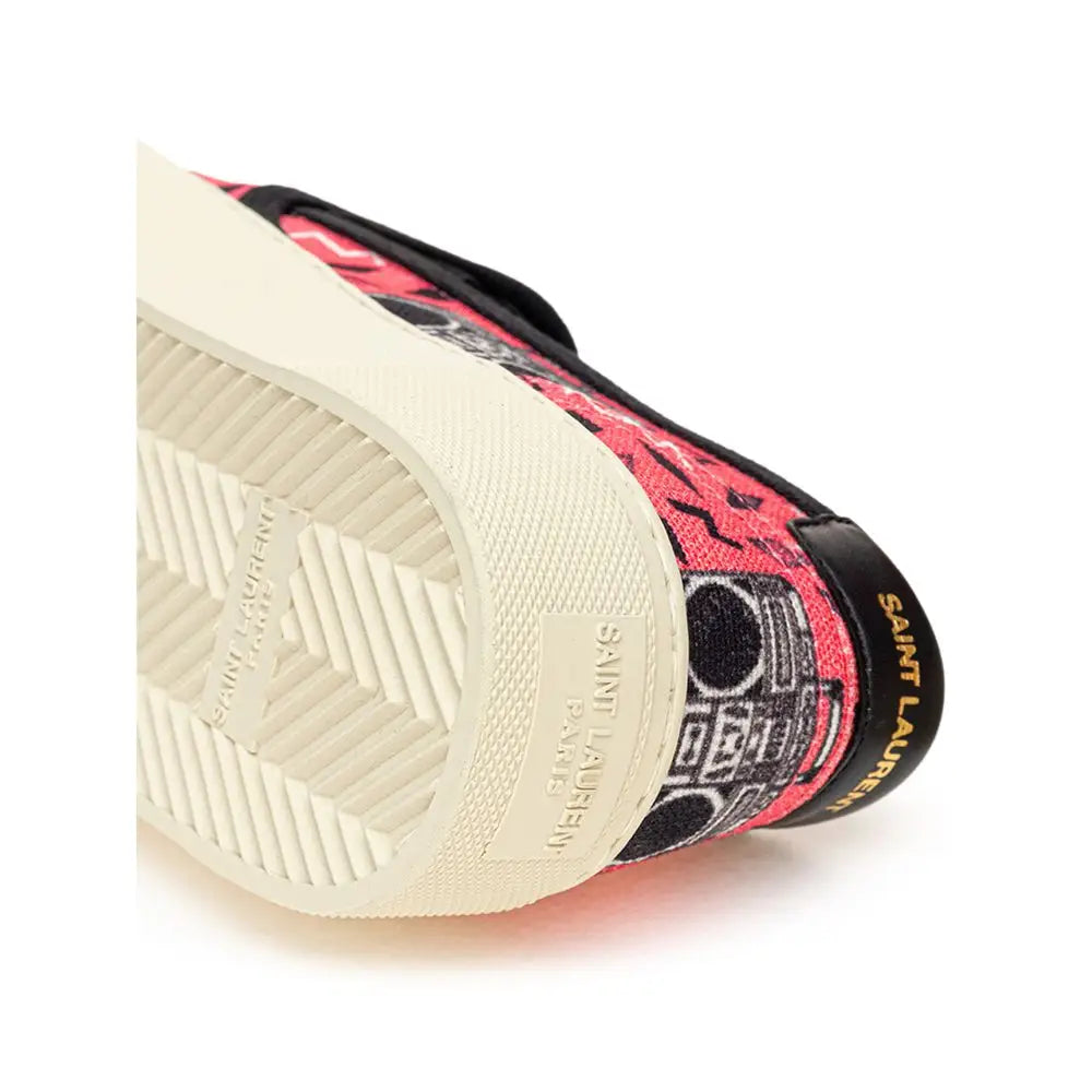 Saint Laurent Rosa Baumwoll-Plateau-Sneaker