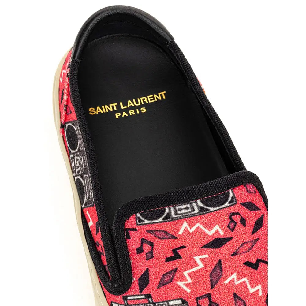Saint Laurent Rosa Baumwoll-Plateau-Sneaker