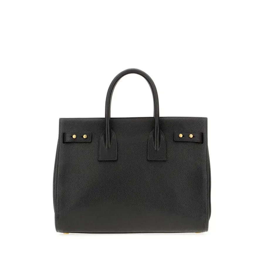 Saint Laurent Sac de Jour Handtasche aus schwarzem Kalbsleder