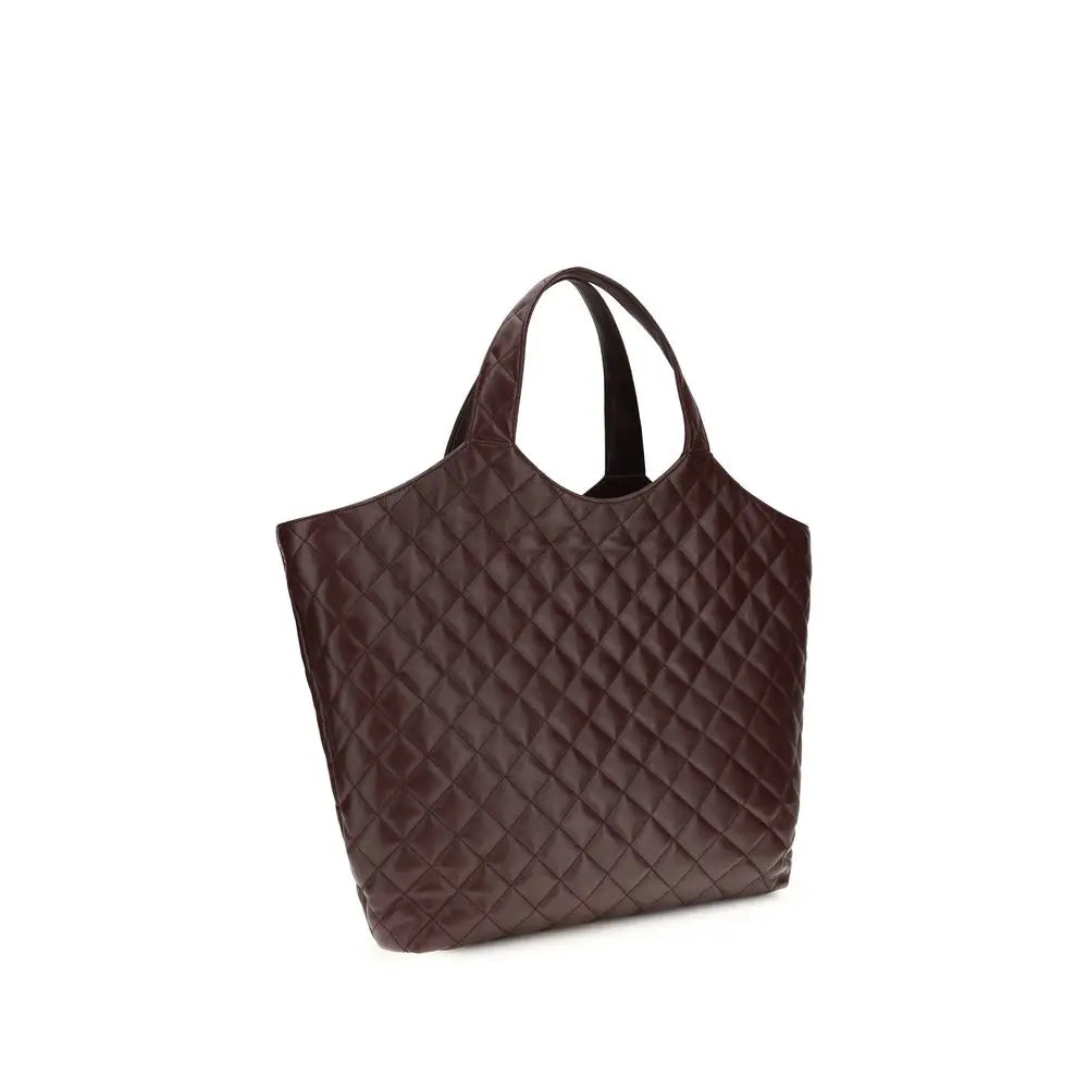 Saint Laurent Schultertasche aus bordeauxrotem Lammleder Ovis Aries Aries