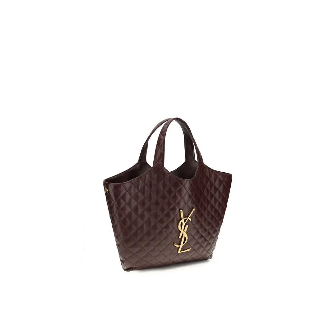 Saint Laurent Schultertasche aus bordeauxrotem Lammleder Ovis Aries Aries