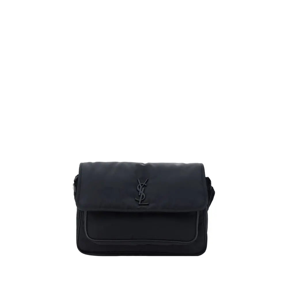 Saint Laurent Schultertasche aus schwarzem Polyamid