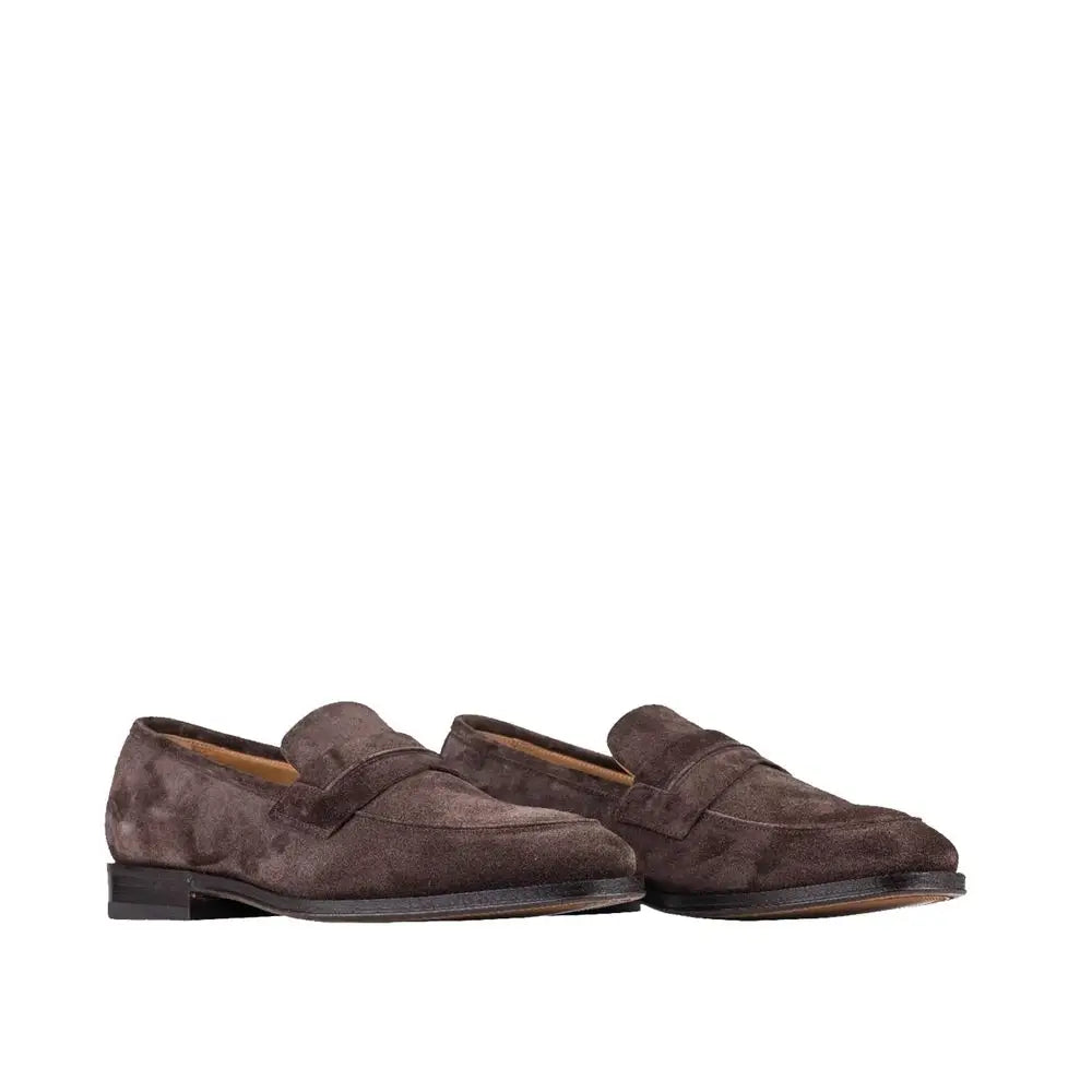 Salvatore Ferragamo Braune Loafer aus Leder zum Hineinschlüpfen - EU43.5/US10.5