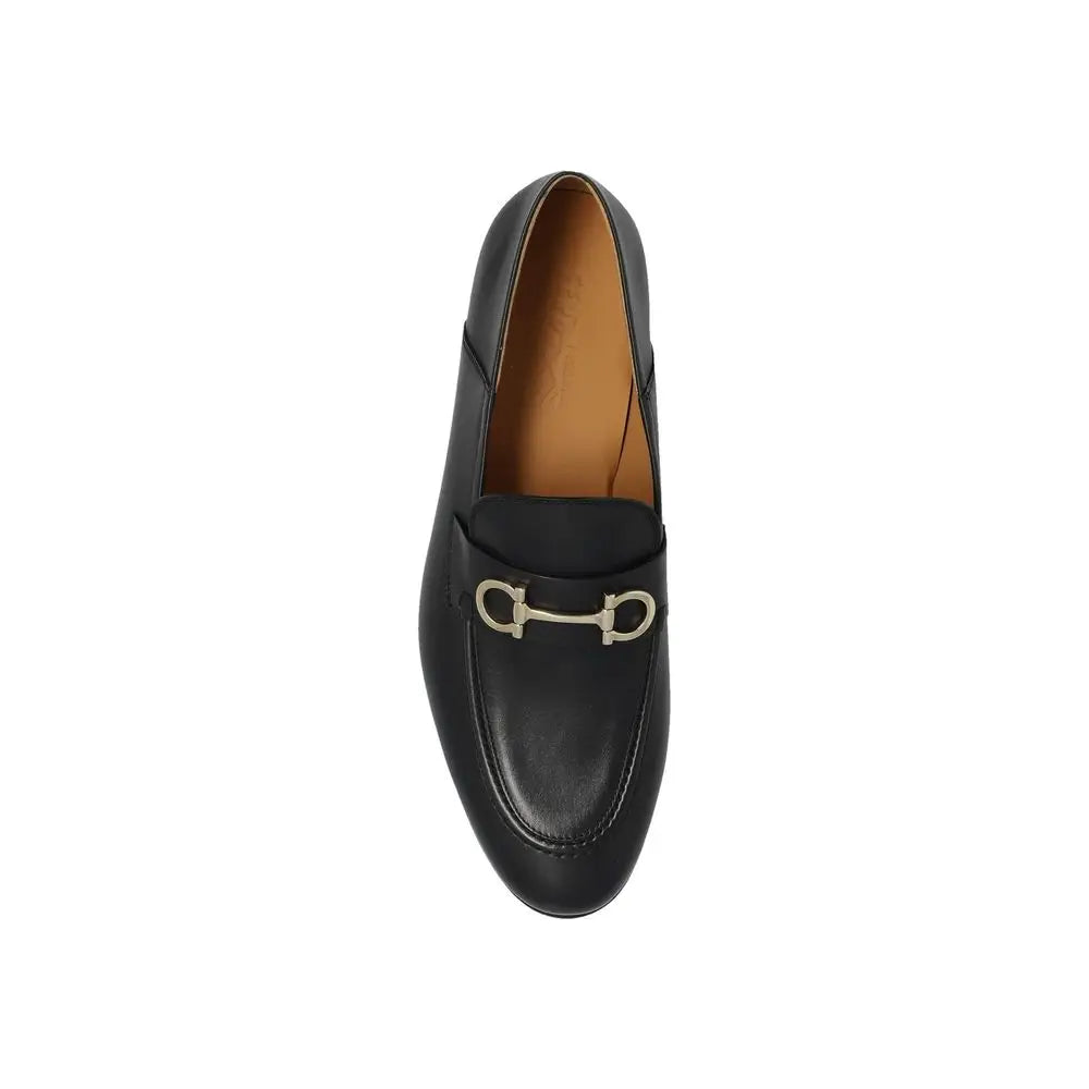 Salvatore Ferragamo Schwarze Loafer aus Kalbsleder