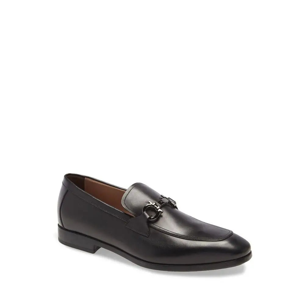 Salvatore Ferragamo Schwarze Loafer aus Kalbsleder zum Hineinschlüpfen - EU39.5/US6.5
