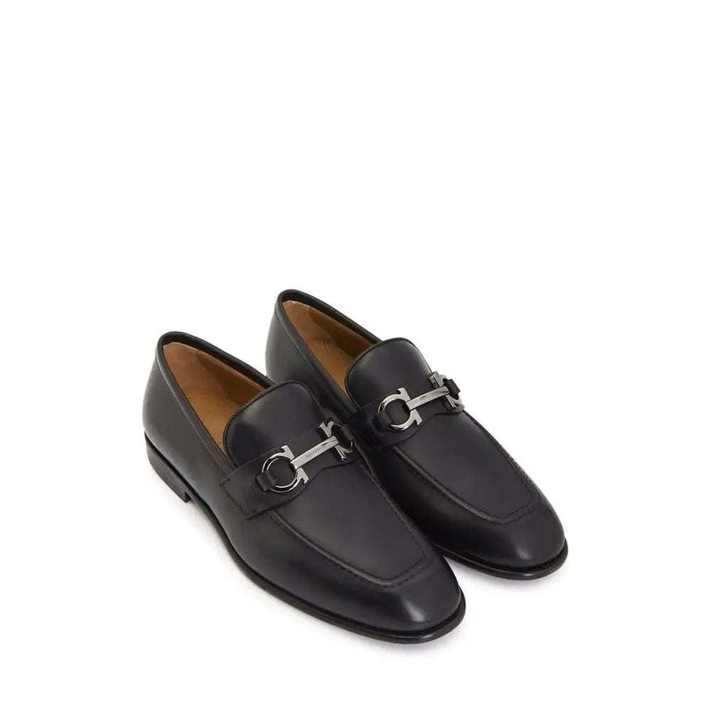 Salvatore Ferragamo Schwarze Loafer aus Kalbsleder zum Schlüpfen - EU40.5/US7.5