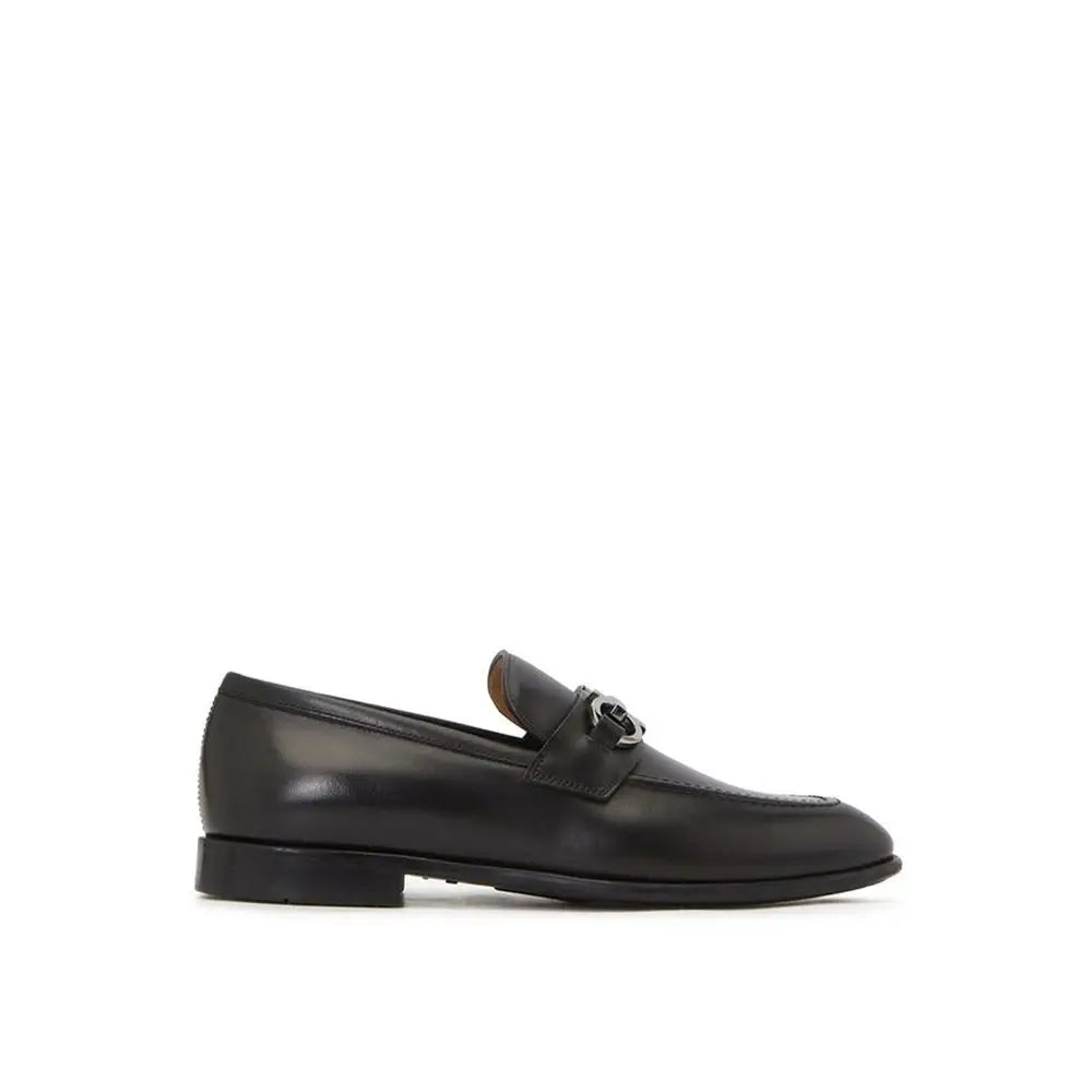 Salvatore Ferragamo Schwarze Loafer aus Kalbsleder zum Schlüpfen - EU40.5/US7.5