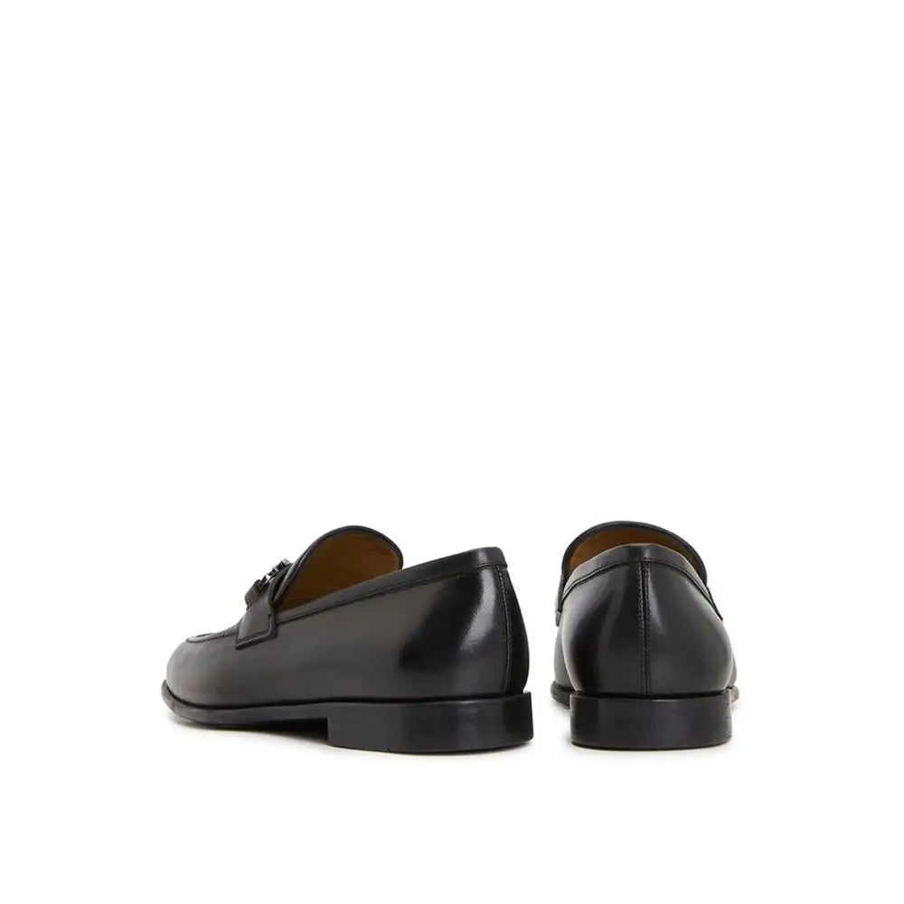 Salvatore Ferragamo Schwarze Loafer aus Kalbsleder zum Schlüpfen - EU40.5/US7.5