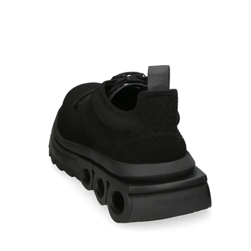 Salvatore Ferragamo Schwarze Sneaker aus Stoff - EU45/US12