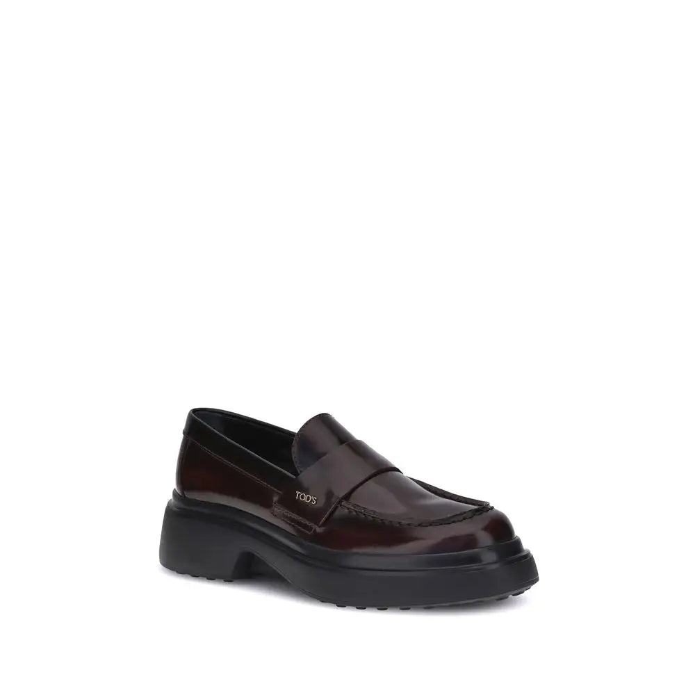 Tod’s Braune Gummisohle Slipper