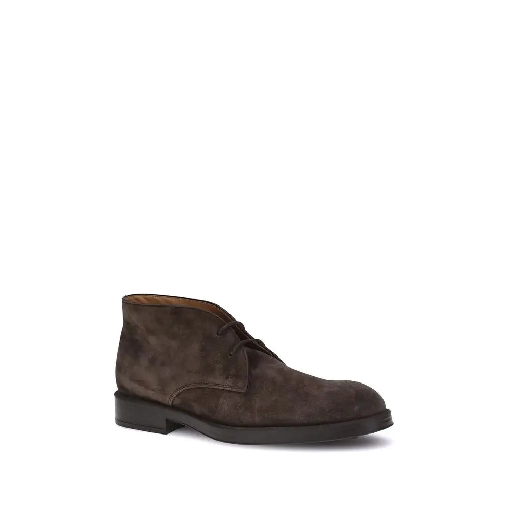 Tod’s Braune Kalbshaut Bos Taurus Stiefeletten