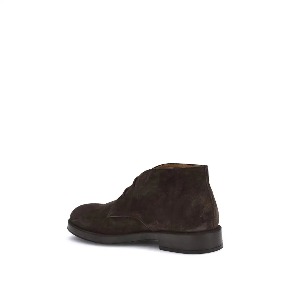 Tod’s Braune Kalbshaut Bos Taurus Stiefeletten