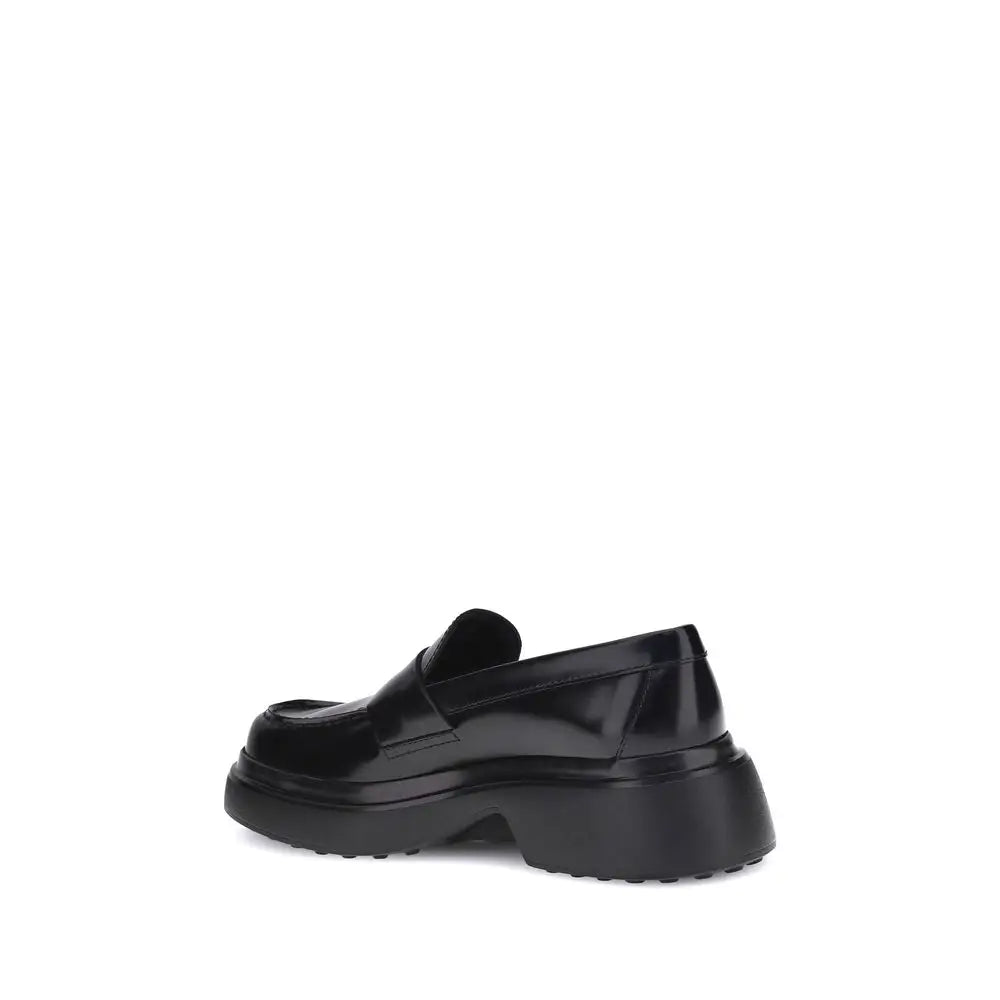 Tod’s Elegante Plateau-Loafer aus schwarzem Gummi