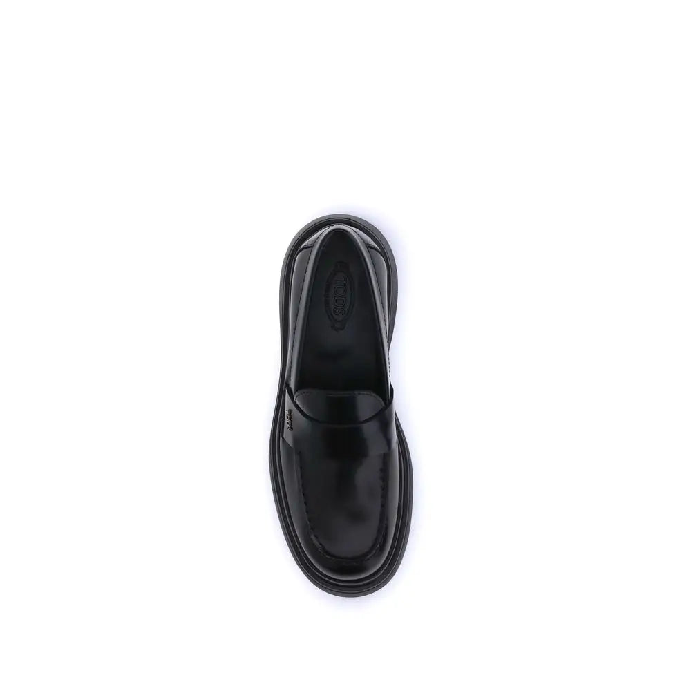 Tod’s Elegante Plateau-Loafer aus schwarzem Gummi - EU37/US7