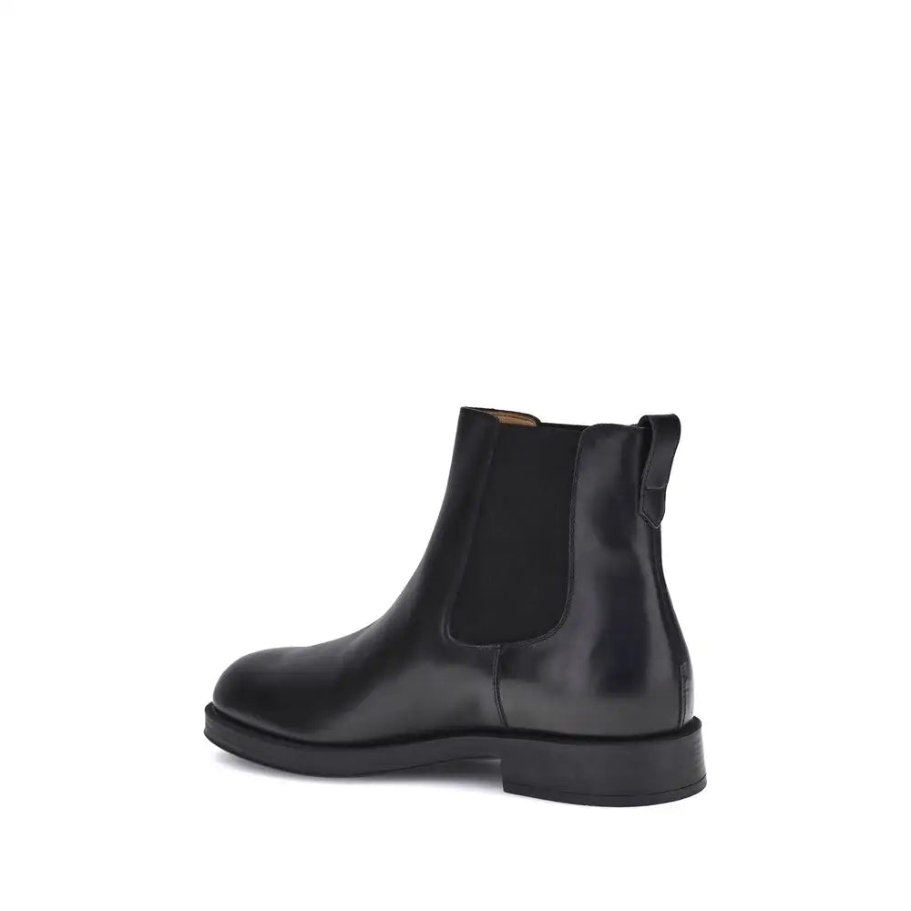 Tod’s Schwarze Kalbshaut-Stiefeletten im Chelsea-Stil aus Bos Taurus-Leder