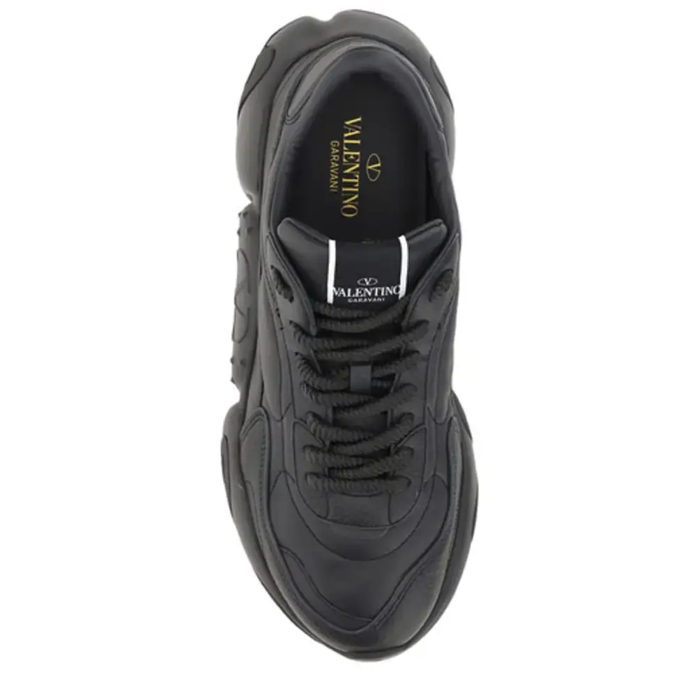 Valentino Erhöhte Eleganz Low-Top Leder-Sneakers - EU40/US7