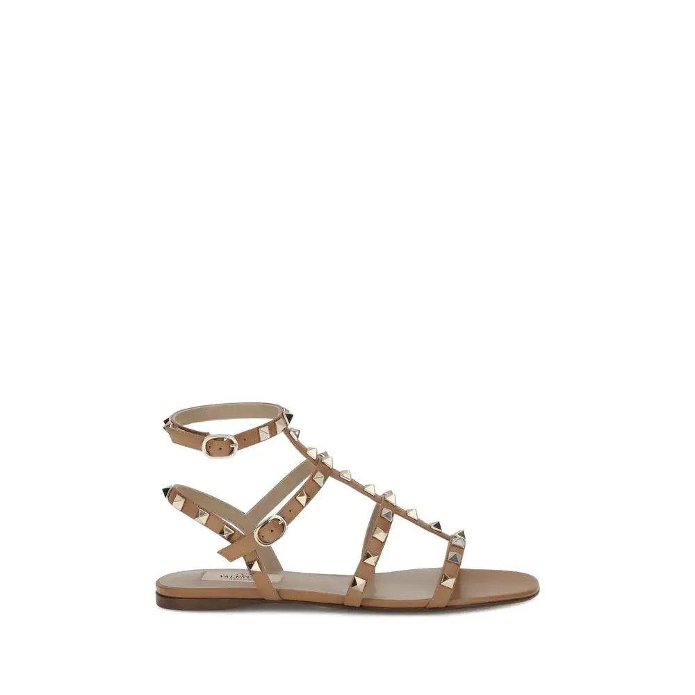 Valentino Garavani Beige Sandalen aus Kalbsleder Bos Taurus - EU36.5/US6.5