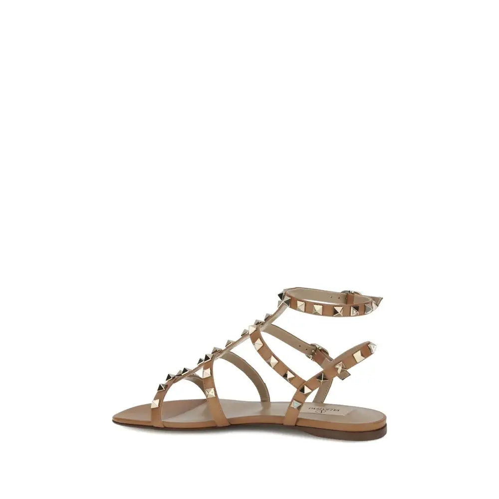Valentino Garavani Beige Sandalen aus Kalbsleder Bos Taurus - EU36.5/US6.5