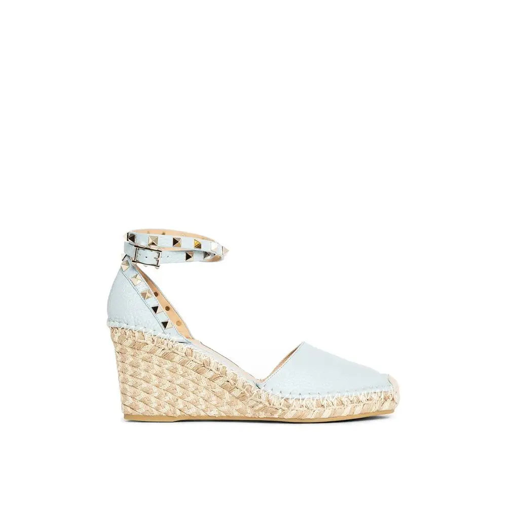 Valentino Garavani Blaue Espadrilles aus Kalbsleder - EU41/US11