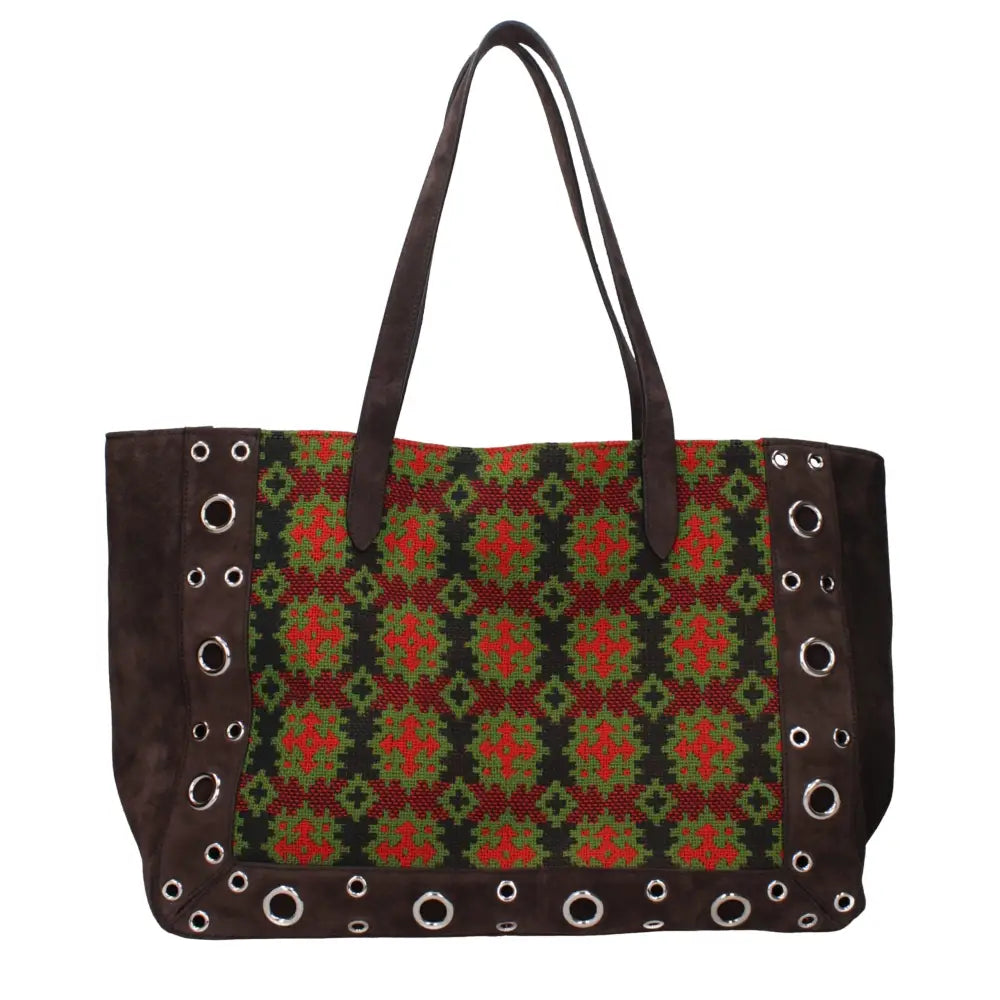 Valentino Garavani Braune Leder-Umhängetasche