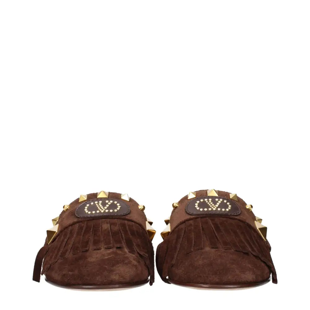 Valentino Garavani Braune Lederslipper - EU36/US6