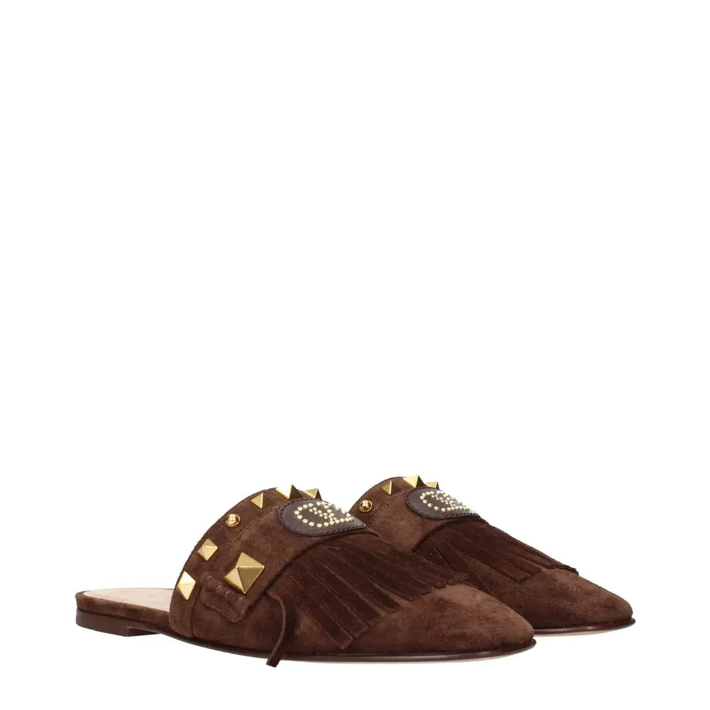 Valentino Garavani Braune Lederslipper - EU36/US6