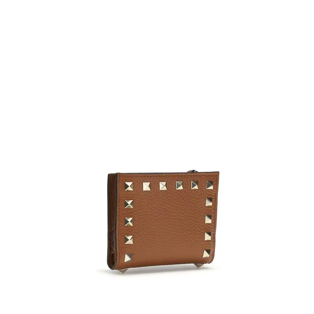 Valentino Garavani Braunes Lamm Ovis Aries Aries Portemonnaie