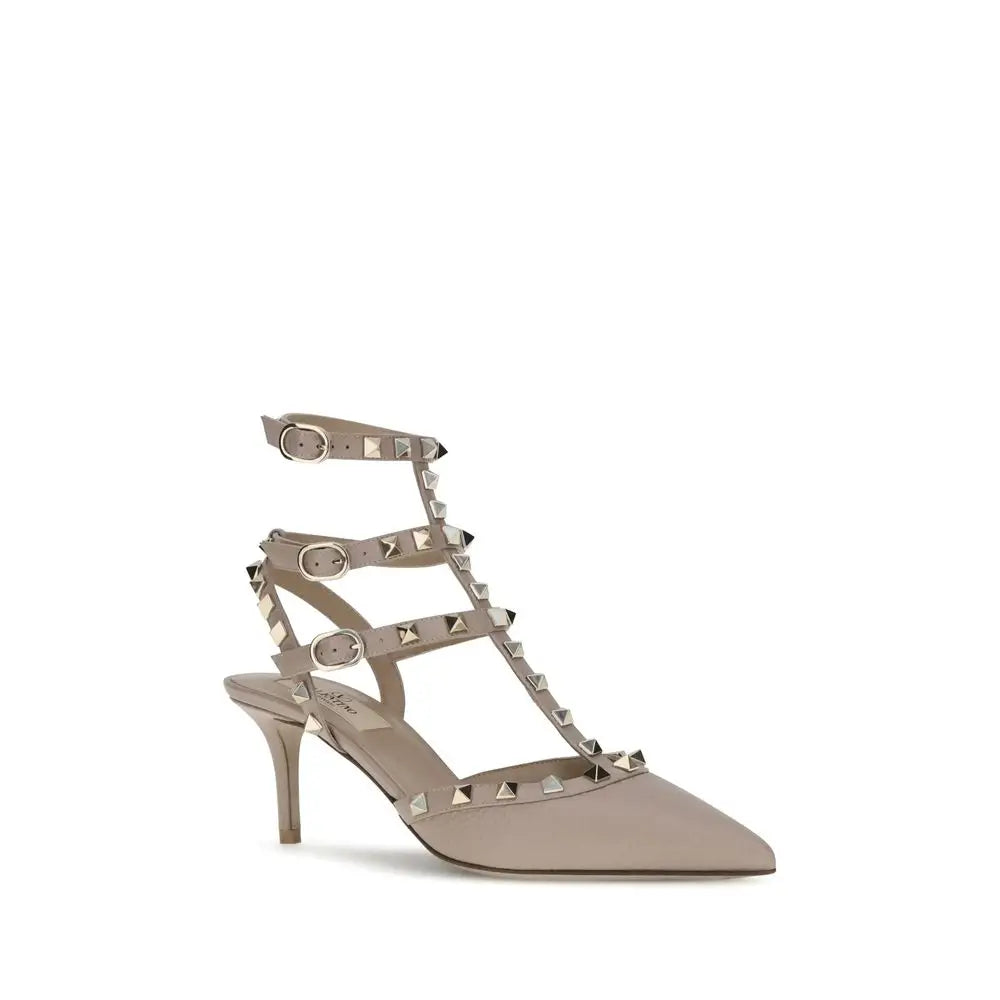 Valentino Garavani Graue Kalbsleder Bos Taurus High Heels