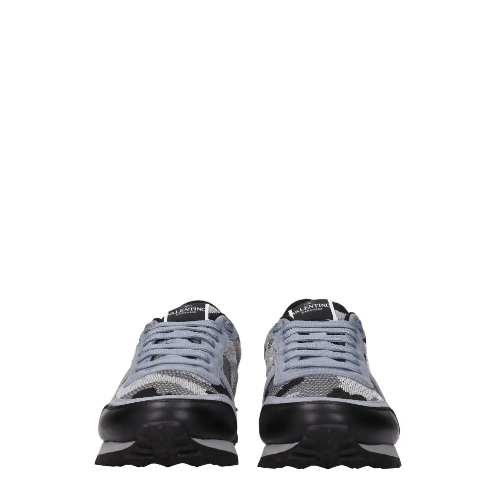 Valentino Garavani Graue Sportliche Turnschuhe aus Stoff - EU40.5/US7.5