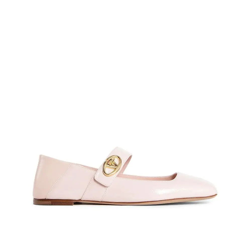 Valentino Garavani Mehrfarbige Ballerinas aus Lammleder